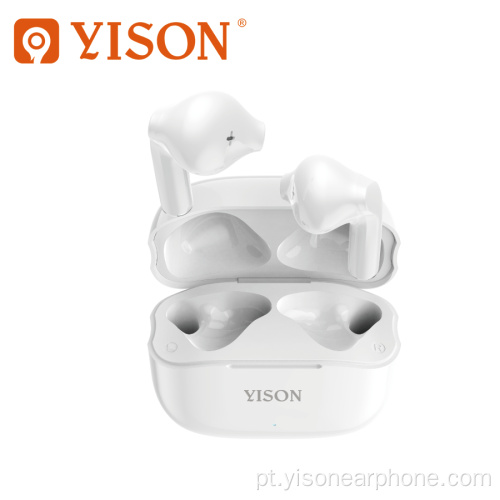 Yison True Wireless Earbuds TWS Controle de toque de impressão digital